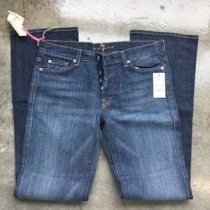 7 for all mankind button fly Jeans NWT